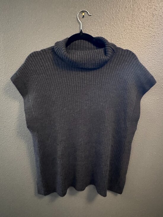 Eileen Fisher Tops - Eileen Fisher Ribbed Sleeveless Turtleneck Sweater Vest Knit